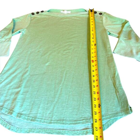 Jane and Delancey Boat Neck Top 3 Quarter Sleeve Lightweight Relaxed Women Small - Picture 10 of 10